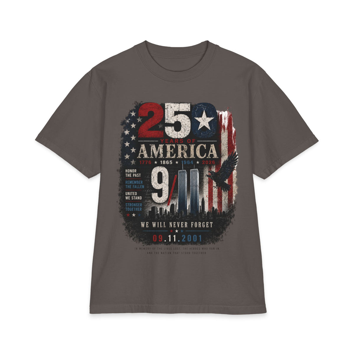 Patriotic Eagle Graphic Tee | Vintage USA 1776–2026 Tribute Shirt