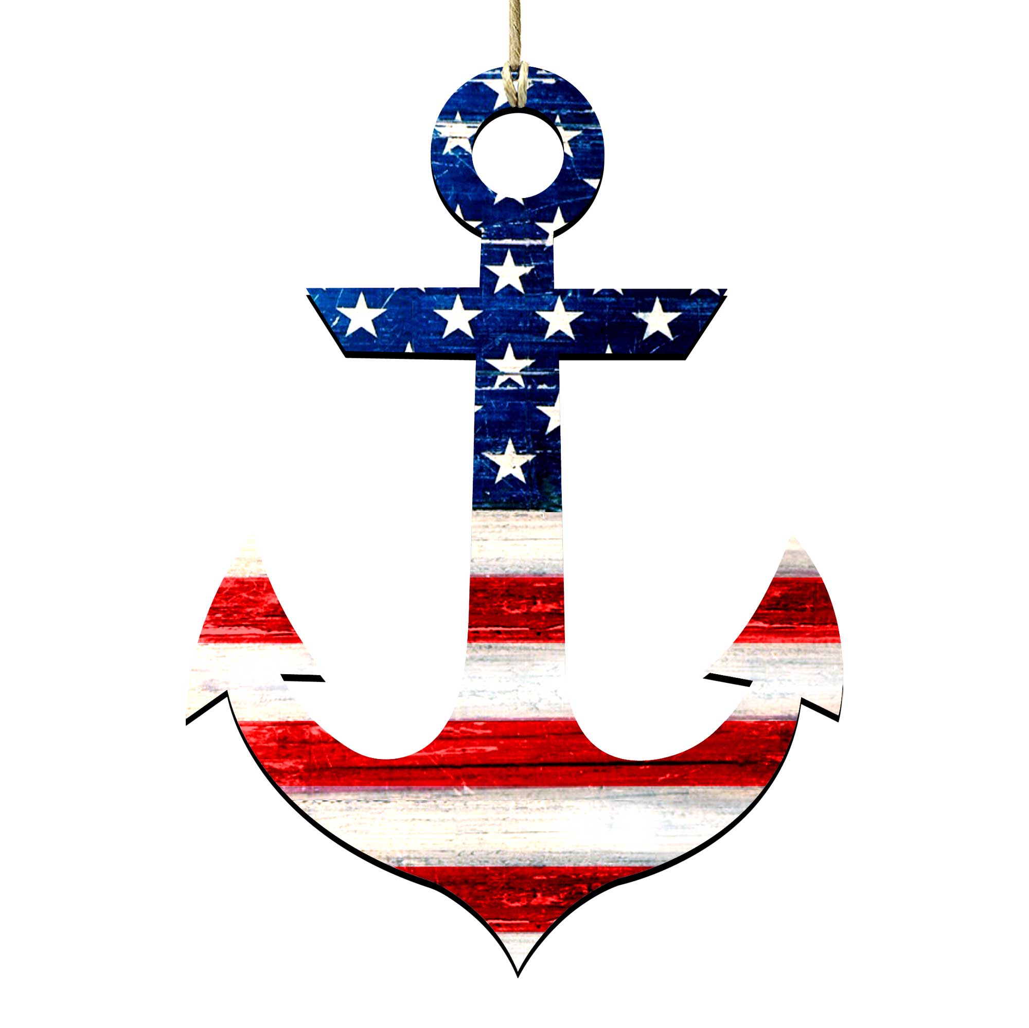 American Anchor Holiday Door Decor - American Christmas Decor - 8198913H