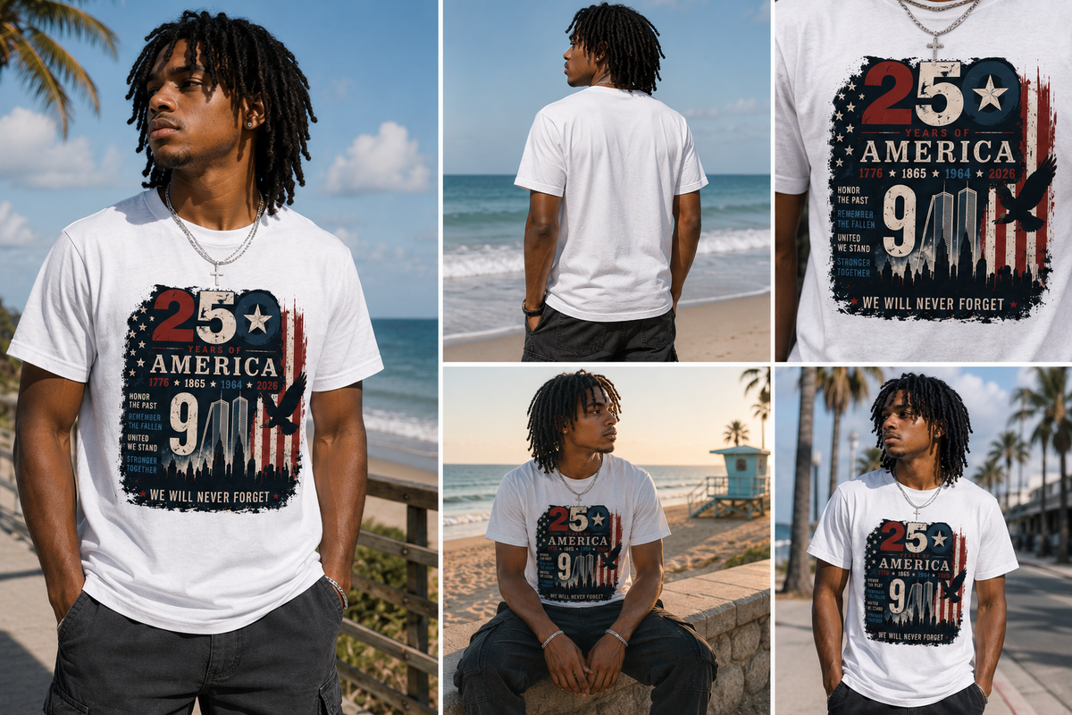 Patriotic Eagle Graphic Tee | Vintage USA 1776–2026 Tribute Shirt
