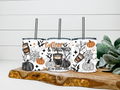 Caffeine & Halloween Are My Favorite Things - 12oz Low Ball Tumbler