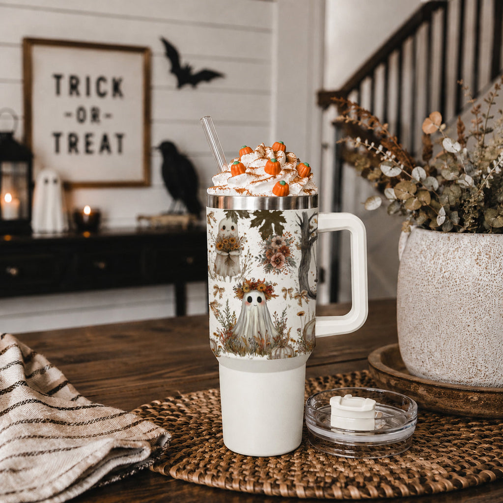 👻 Boo, I’m Thirsty! 40oz Boho Halloween Tumbler 🎃