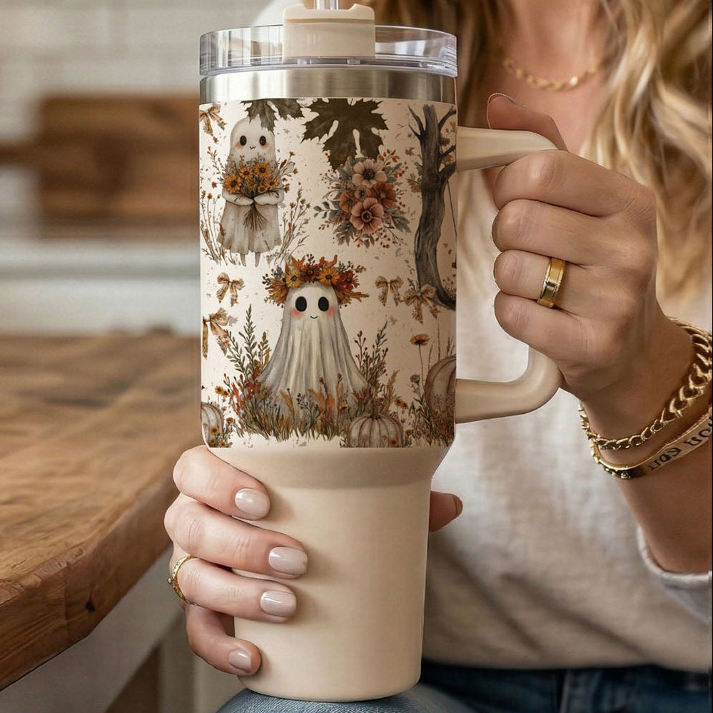 👻 Boo, I’m Thirsty! 40oz Boho Halloween Tumbler 🎃