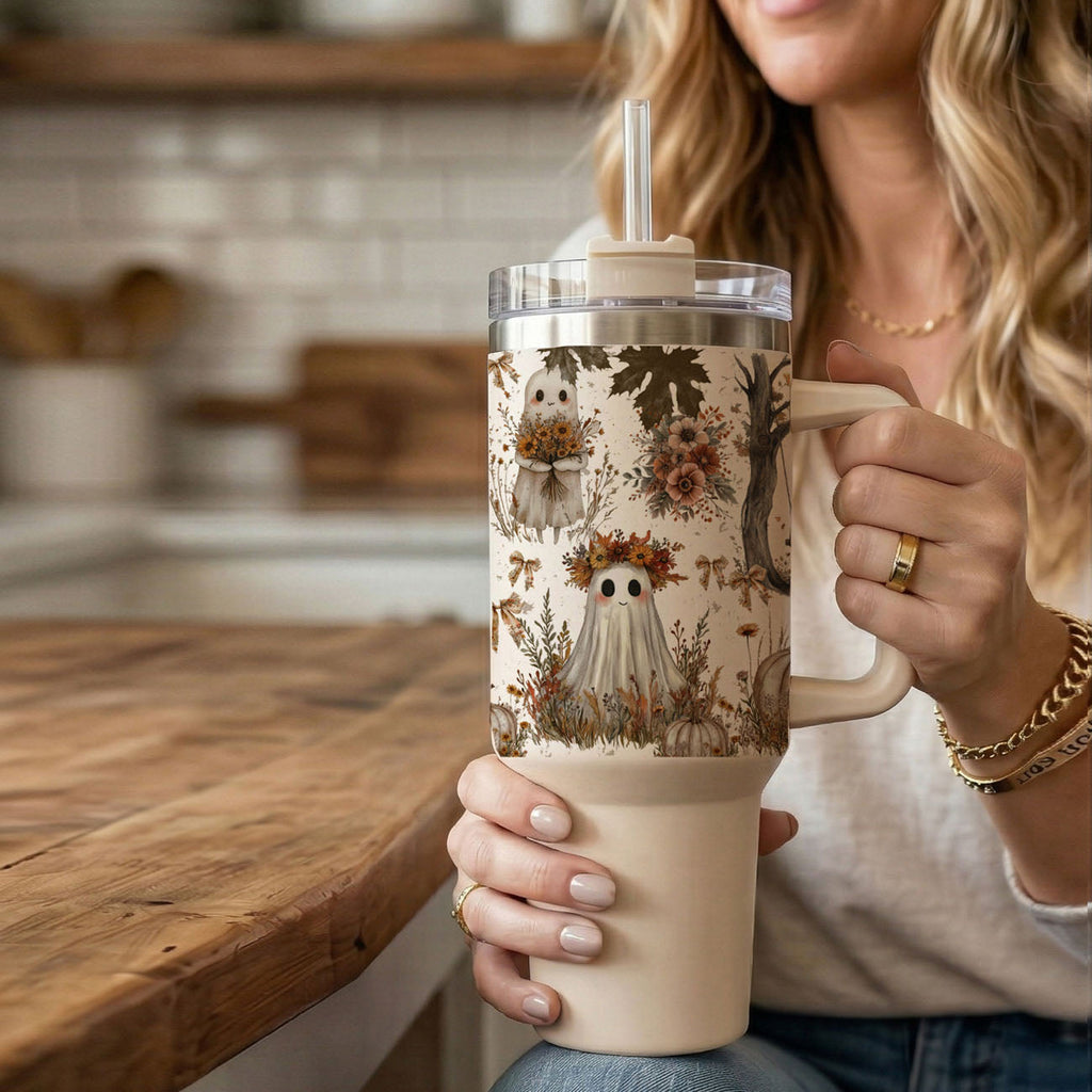 👻 Boo, I’m Thirsty! 40oz Boho Halloween Tumbler 🎃