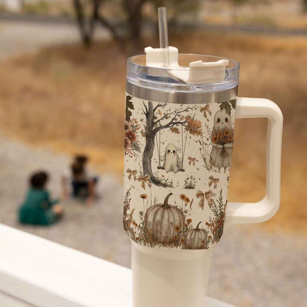 👻 Boo, I’m Thirsty! 40oz Boho Halloween Tumbler 🎃