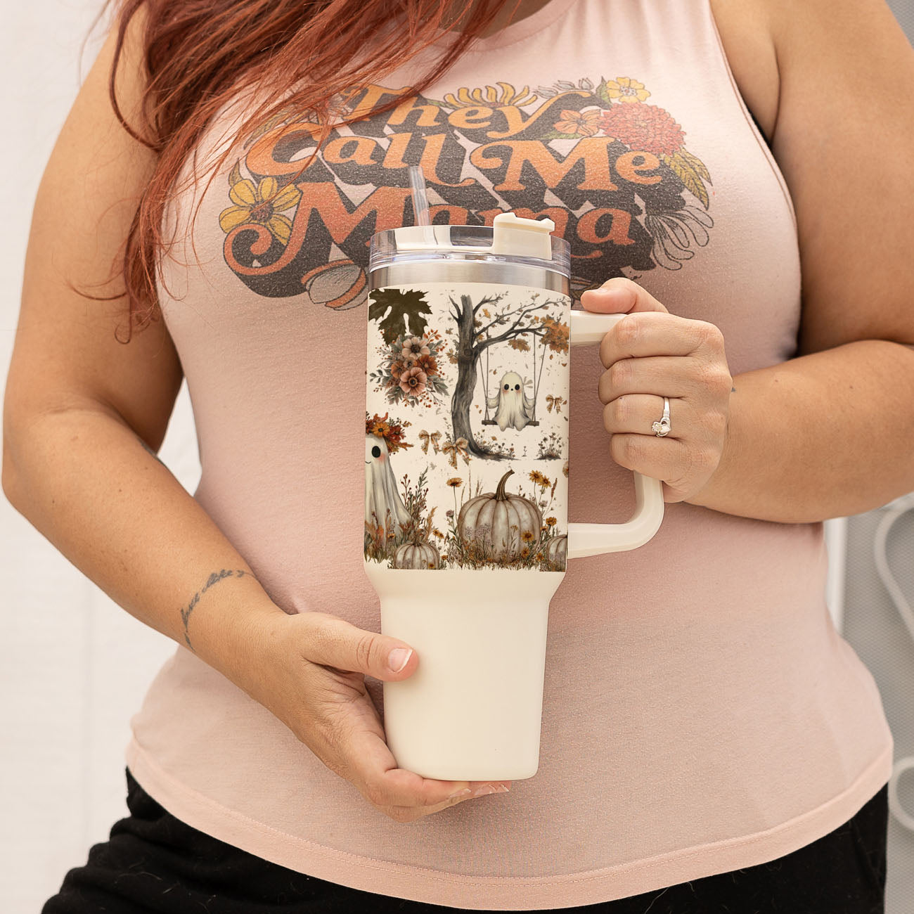 👻 Boo, I’m Thirsty! 40oz Boho Halloween Tumbler 🎃