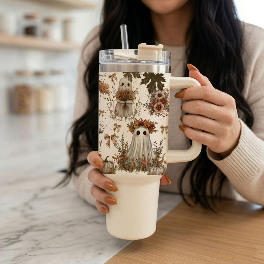 👻 Boo, I’m Thirsty! 40oz Boho Halloween Tumbler 🎃