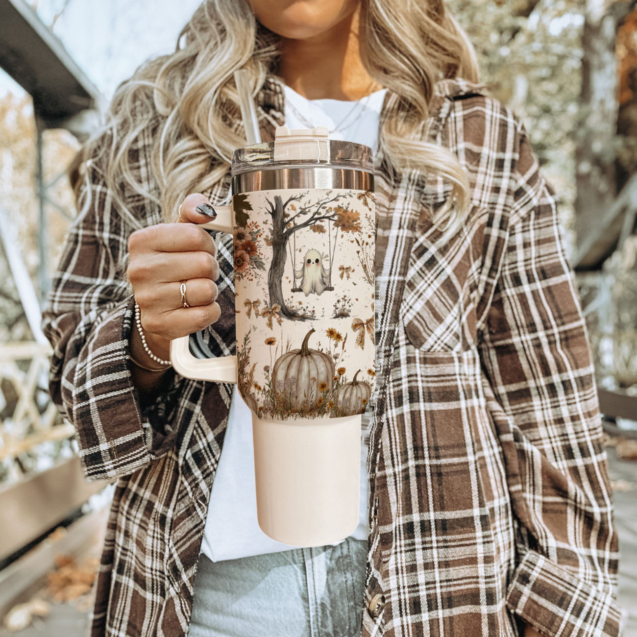 👻 Boo, I’m Thirsty! 40oz Boho Halloween Tumbler 🎃