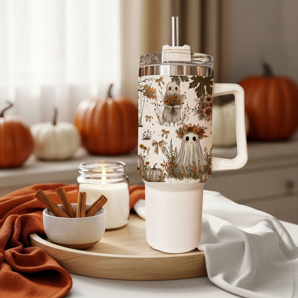 👻 Boo, I’m Thirsty! 40oz Boho Halloween Tumbler 🎃