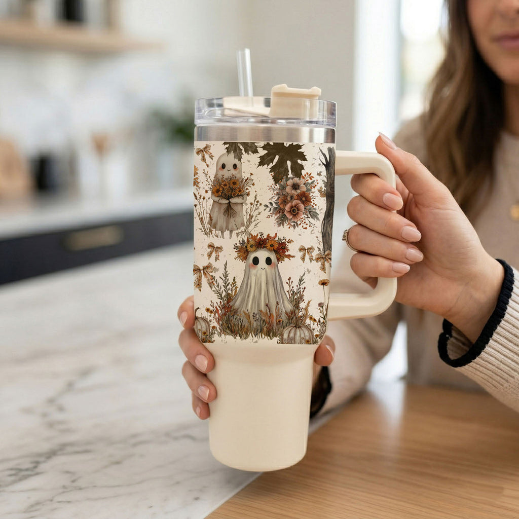 👻 Boo, I’m Thirsty! 40oz Boho Halloween Tumbler 🎃