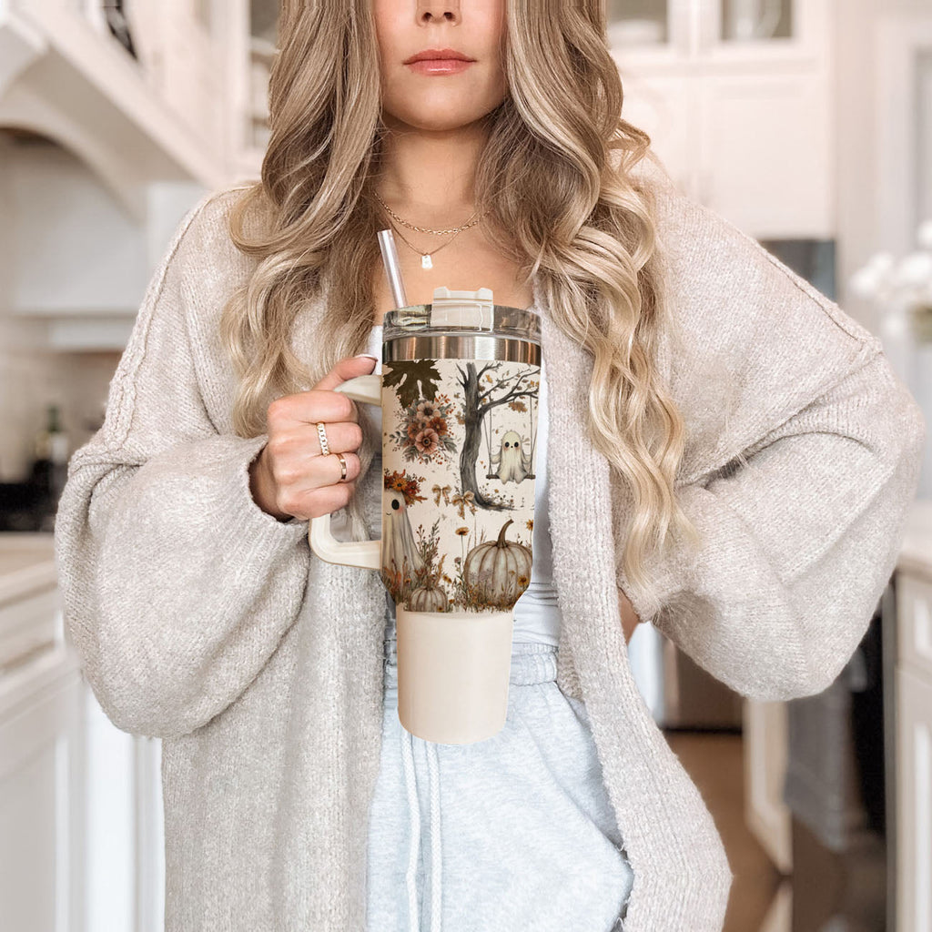 👻 Boo, I’m Thirsty! 40oz Boho Halloween Tumbler 🎃