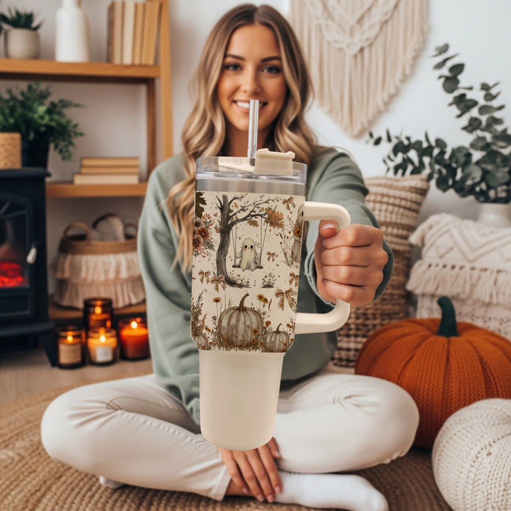 👻 Boo, I’m Thirsty! 40oz Boho Halloween Tumbler 🎃